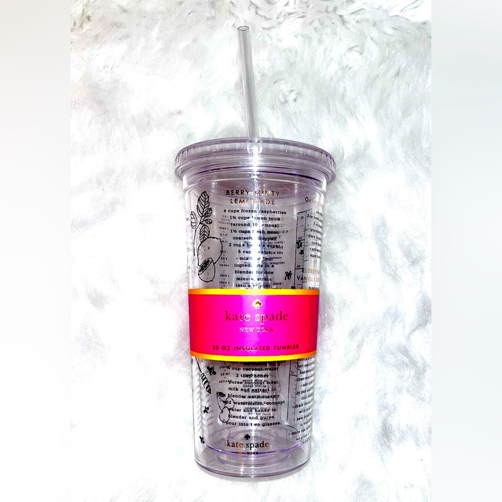 Kate Spade Drink Recipes  20oz tumbler.